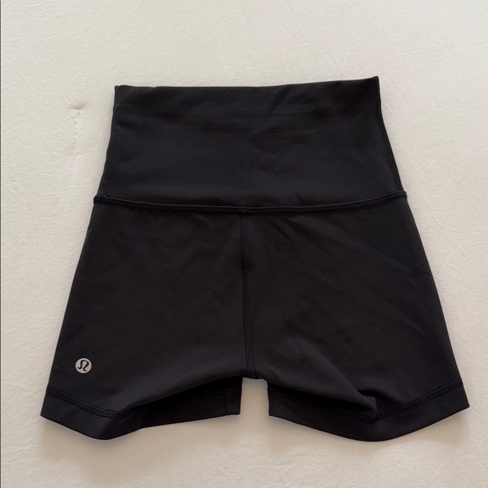 lululemon athletica Black High-Rise Bike Shorts